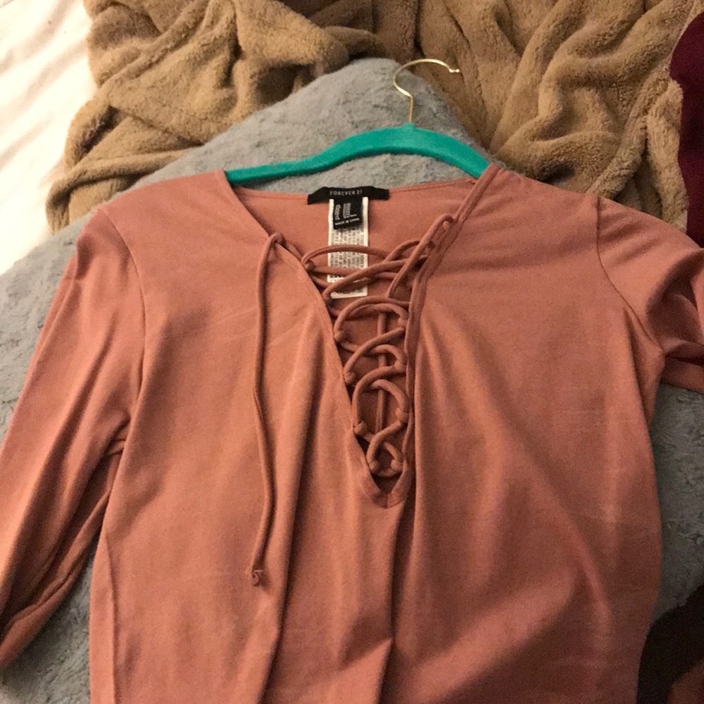 Laced up top
